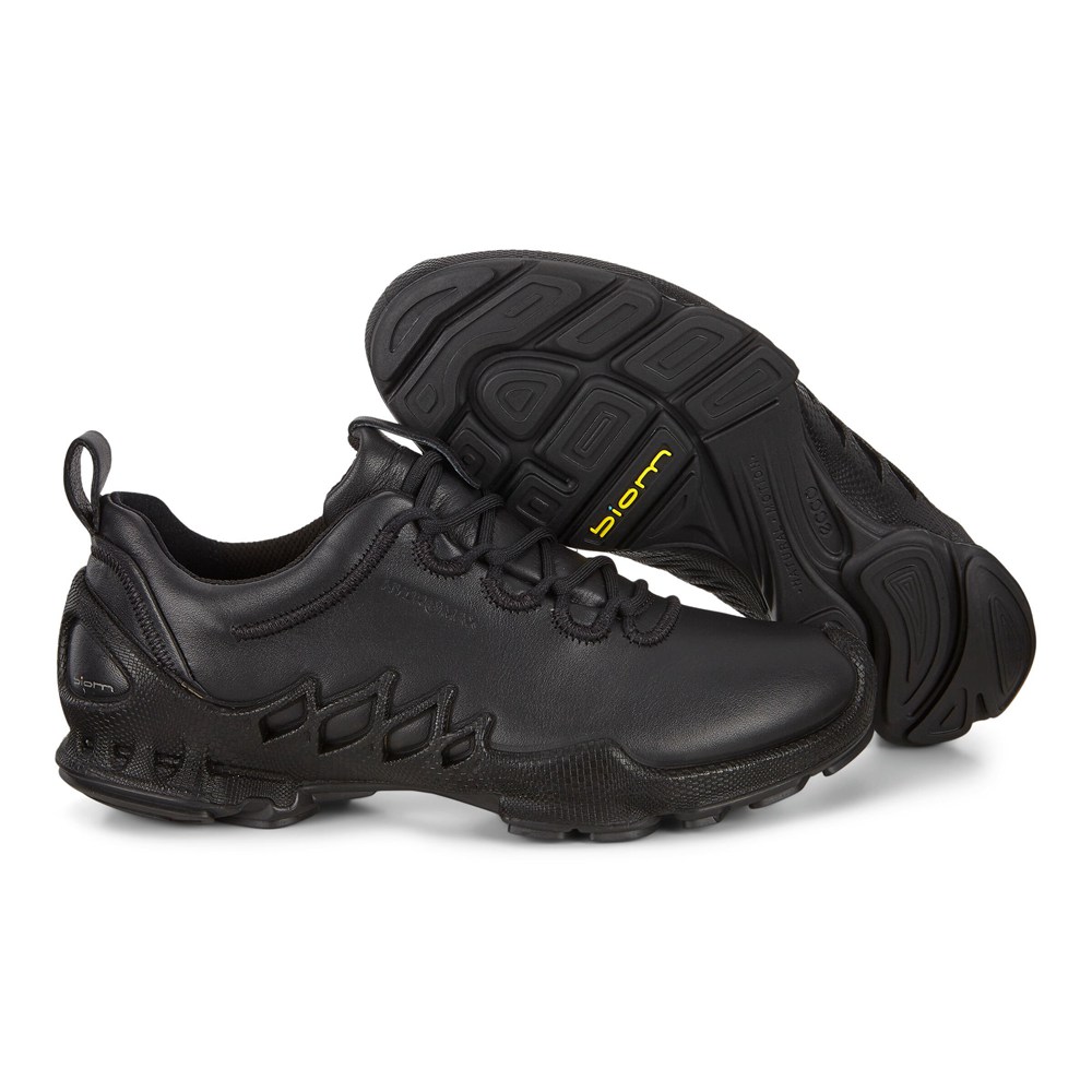Womens Hiking Shoes - ECCO Biom Aex Low - Black - 5867PAKTJ